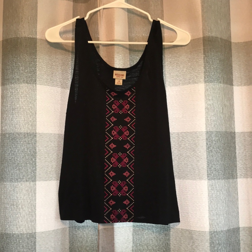 black tank top